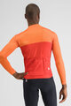 SPORTFUL Cycling winter long sleeve jersey - PISTA THERMAL - red/orange