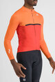 SPORTFUL Cycling winter long sleeve jersey - PISTA THERMAL - red/orange