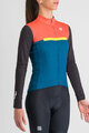 SPORTFUL Cycling winter long sleeve jersey - PISTA THERMAL W - blue/black/orange