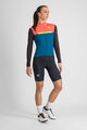 SPORTFUL Cycling winter long sleeve jersey - PISTA THERMAL W - blue/black/orange