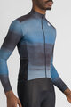 SPORTFUL Cycling winter long sleeve jersey - FLOW SUPERGIARA THERMAL - blue