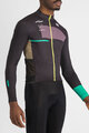 SPORTFUL Cycling winter long sleeve jersey - BREAKOUT SUPERGIARA THERMAL - black/green