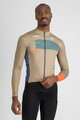 SPORTFUL Cycling winter long sleeve jersey - BREAKOUT SUPERGIARA THERMAL - green/blue/orange
