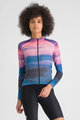 SPORTFUL Cycling winter long sleeve jersey - FLOW SUPERGIARA THERMAL W - blue/pink