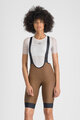 SPORTFUL Cycling bib shorts - GIARA 2 W - brown