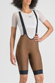 SPORTFUL Cycling bib shorts - GIARA 2 W - brown
