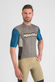 SPORTFUL Cycling short sleeve jersey - SUPERGIARA LOGO - blue/grey