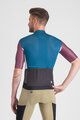 SPORTFUL Cycling short sleeve jersey - SUPERGIARA LOGO - blue/bordeaux