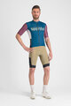 SPORTFUL Cycling short sleeve jersey - SUPERGIARA LOGO - blue/bordeaux