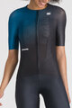 SPORTFUL Cycling short sleeve jersey - LIGHT W - blue/black