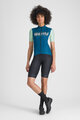 SPORTFUL Cycling short sleeve jersey - SUPERGIARA LOGO W - blue/green