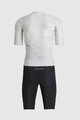 SPORTFUL Cycling skinsuit - FAST NOT FUN - white/black