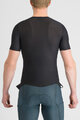 SPORTFUL Cycling short sleeve t-shirt - WINTER LAYER - black