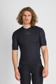 SPORTFUL Cycling short sleeve t-shirt - MERINO LAYER - black