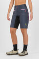 KARPOS Cycling shorts without bib - BALLISTIC EVO W - blue/black