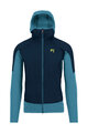 KARPOS Cycling windproof jacket - LAVAREDO - blue/light blue