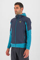 KARPOS Cycling windproof jacket - LAVAREDO - blue/light blue