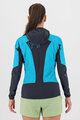 KARPOS Cycling windproof jacket - LAVAREDO W - light blue/blue