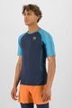 KARPOS Cycling short sleeve t-shirt - LAVAREDO - black/blue