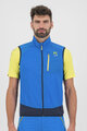 KARPOS Cycling gilet - LAVAREDO - blue/black