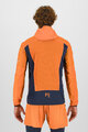KARPOS Cycling windproof jacket - LOT EVO - orange/black