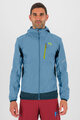 KARPOS Cycling windproof jacket - LOT EVO - light blue/black