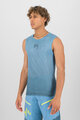 KARPOS Cycling sleeve less t-shirt - VERVE MESH - blue