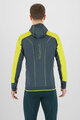 KARPOS Cycling thermal jacket - LAVAREDO WINTER - yellow/green