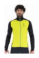 KARPOS Cycling thermal jacket - LAVAREDO FLEECE - yellow/black