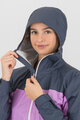 KARPOS waterproof jacket - LAVAREDO RAIN EVO W - grey/purple