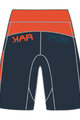 KARPOS Cycling shorts without bib - VAL DI DENTRO - blue/orange