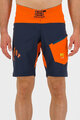 KARPOS Cycling shorts without bib - VAL DI DENTRO - blue/orange