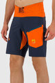 KARPOS Cycling shorts without bib - VAL DI DENTRO - blue/orange