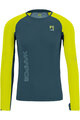 KARPOS Cycling long sleeve t-shirt - LAVAREDO - green/yellow