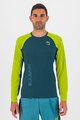 KARPOS Cycling long sleeve t-shirt - LAVAREDO - green/yellow