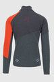 KARPOS hoodie - VAL VIOLA FULL-ZIP - grey/red