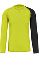 KARPOS Cycling long sleeve t-shirt - DINAMICO OCTA - yellow/black