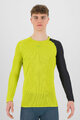KARPOS Cycling long sleeve t-shirt - DINAMICO OCTA - yellow/black