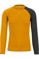 KARPOS Cycling long sleeve t-shirt - DINAMICO MERINO 130 - yellow/black