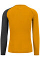 KARPOS Cycling long sleeve t-shirt - DINAMICO MERINO 130 - yellow/black