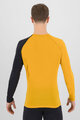 KARPOS Cycling long sleeve t-shirt - DINAMICO MERINO 130 - yellow/black
