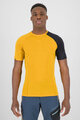 KARPOS Cycling short sleeve t-shirt - DINAMICO MERINO 130 - yellow/black