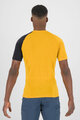 KARPOS Cycling short sleeve t-shirt - DINAMICO MERINO 130 - yellow/black