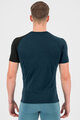 KARPOS Cycling short sleeve t-shirt - DINAMICO MERINO 130 - blue/black