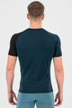 KARPOS Cycling short sleeve t-shirt - DINAMICO MERINO 130 - blue/black