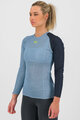 KARPOS Cycling long sleeve t-shirt - DINAMICO OCTA W - blue