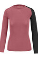 KARPOS Cycling long sleeve t-shirt - DINAMICO MERINO 130 W - pink/black
