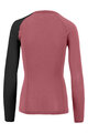KARPOS Cycling long sleeve t-shirt - DINAMICO MERINO 130 W - pink/black