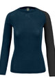 KARPOS Cycling long sleeve t-shirt - DINAMICO MERINO 130 W - blue/black