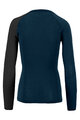 KARPOS Cycling long sleeve t-shirt - DINAMICO MERINO 130 W - blue/black